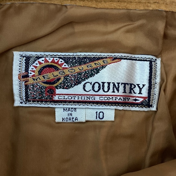 Vintage Suede Pencil Skirt, Melbourne Country Clothing Company, Size 10 Camel - Picture 6 of 7